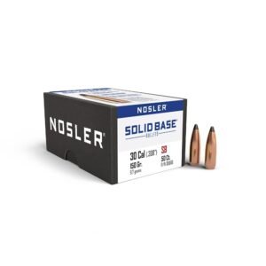 Nosler Solid Base Rifle Bullets .30 Cal .308″ 150 gr 50/ct