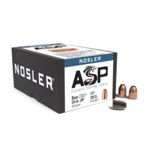 Nosler Sporting Handgun Pistol Bullets 9mm .355″ 124 gr JHP 250/ct