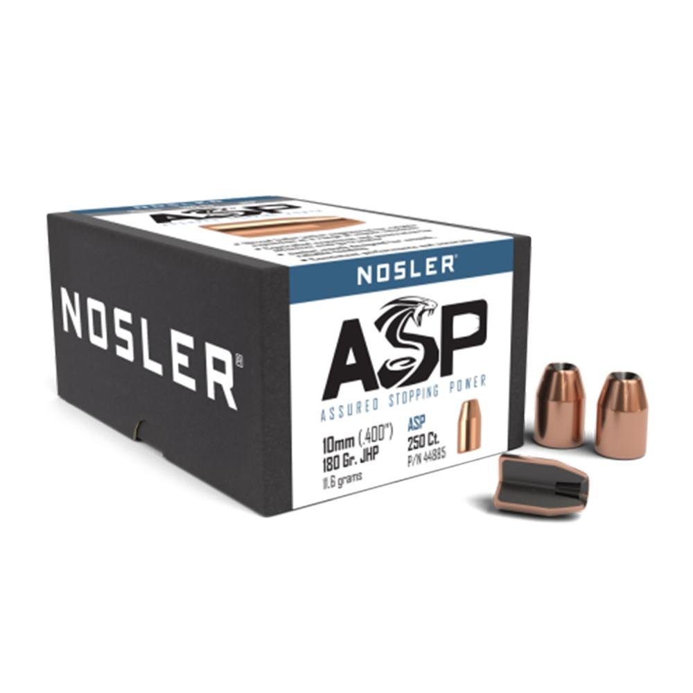Nosler Sporting Handgun Pistol Bullets 10mm .400″ 180 gr JHP 250/ct Nosler Sporting Handgun Pistol Bullets 10mm .400″ 180 gr JHP 250/ct