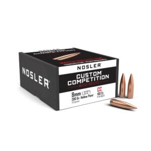 Nosler Custom Competition Rifle Bullets 8mm .323″ 200 gr HPBT 100/ct