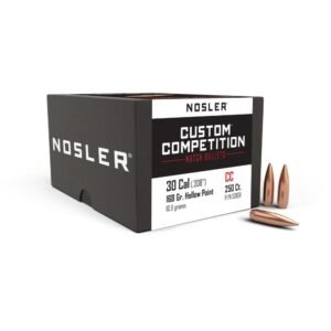 Nosler Custom Competition Rifle Bullets .30 cal .308″ 168 gr HPBT 250/ct