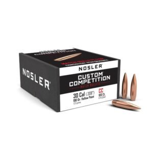 Nosler Custom Competition Rifle Bullets .30 cal .308″ 190 gr HPBT 100/ct