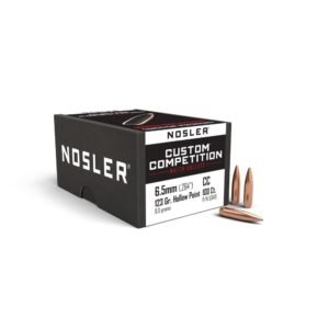 Nosler Custom Competition Rifle Bullets 6.5mm .264″ 123 gr HPBT 100/ct