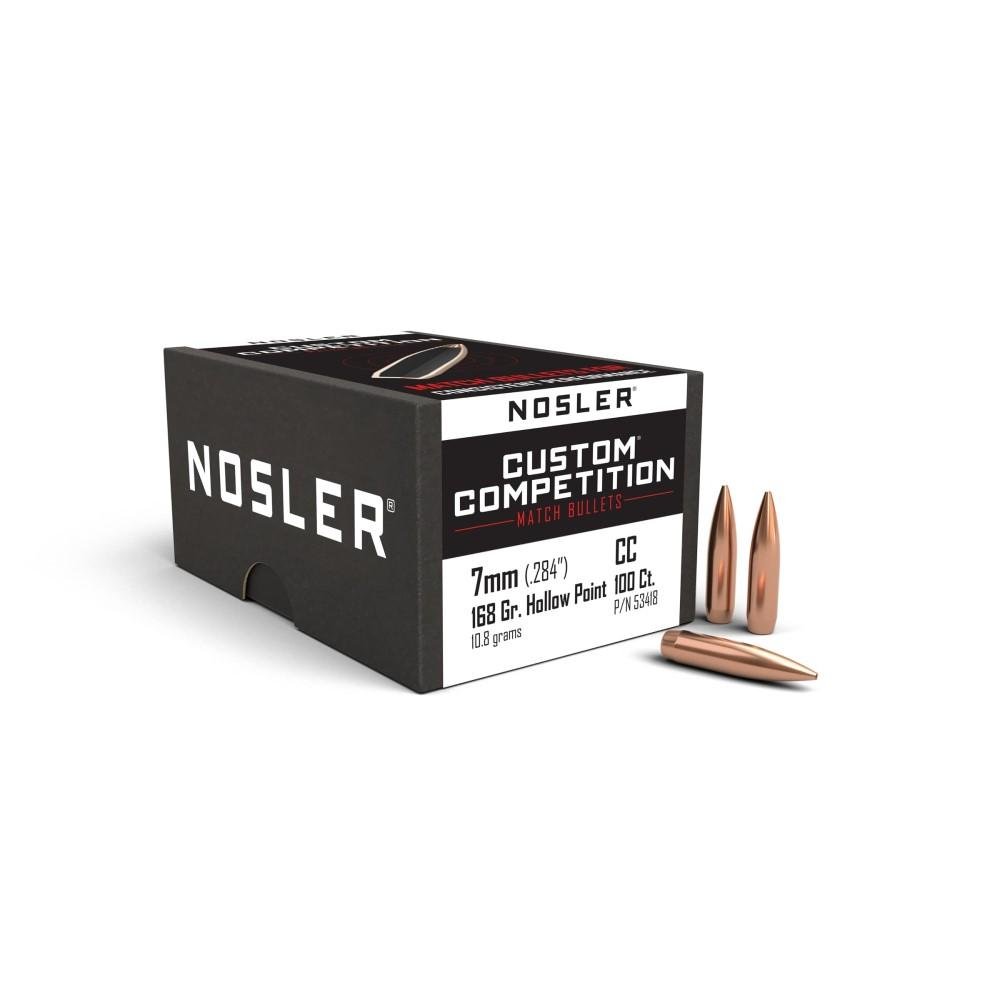 Nosler Custom Competition Rifle Bullets 7mm .284″ 168 gr HPBT 100/ct Nosler Custom Competition Rifle Bullets 7mm .284″ 168 gr HPBT 100/ct