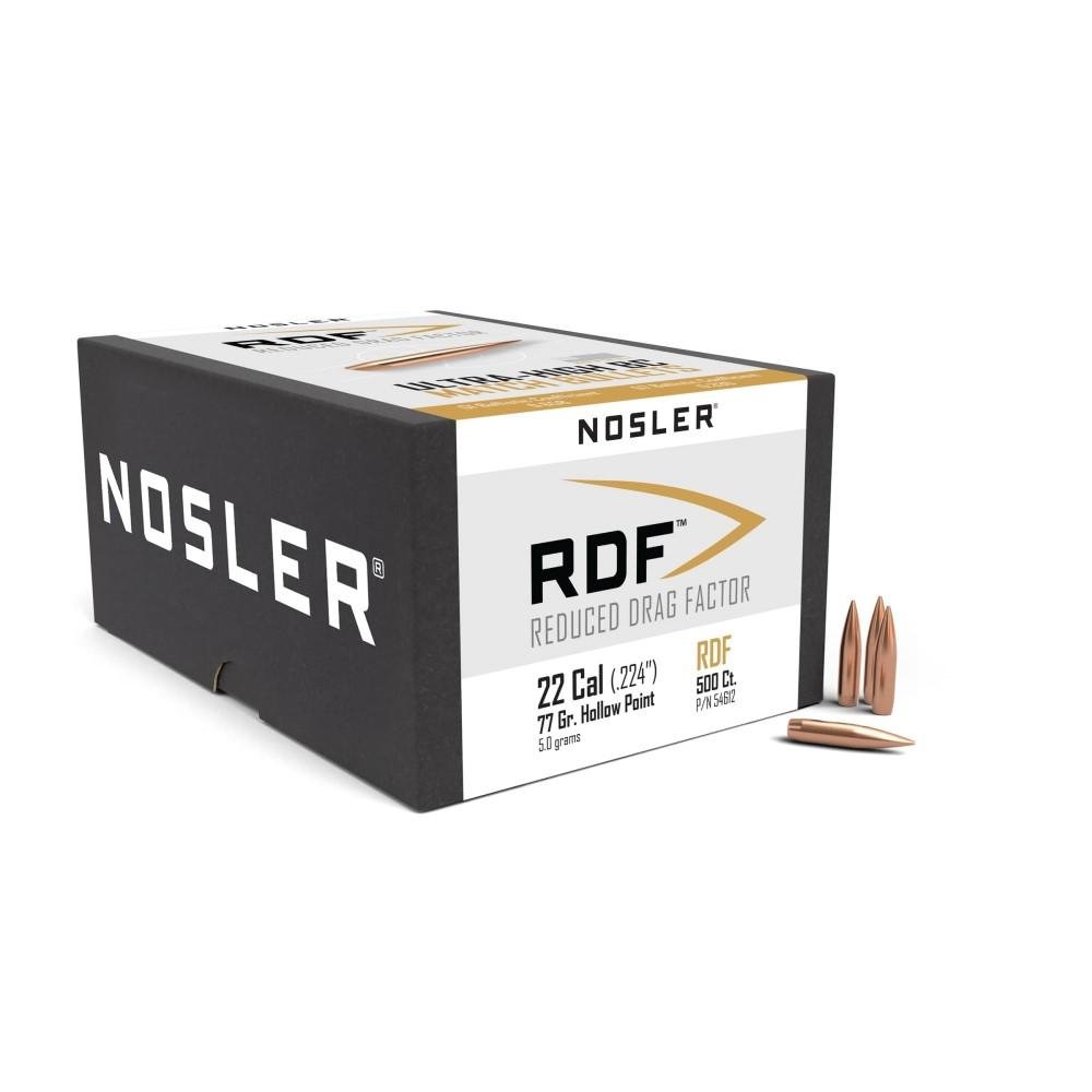 Nosler RDF Rifle Bullets .22 cal .308 85 gr HPBT 500/ct Nosler RDF Rifle Bullets .22 cal .308 85 gr HPBT 500/ct