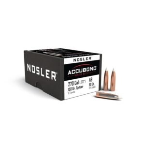 Nosler AccuBond Rifle Bullets .270 Cal .277″ 150gr SPITZER 50/ct