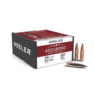 Nosler AccuBond Long Range Rifle Bullets .270 cal .277″ 150 gr SPT-ACB 100/ct