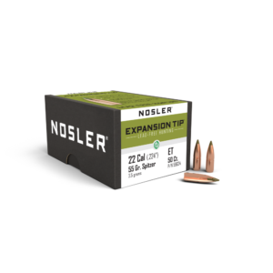 Nosler E-Tip Lead Free Rifle Bullets .22LR .224″ 55gr SPTZ E-Tip 50/ct