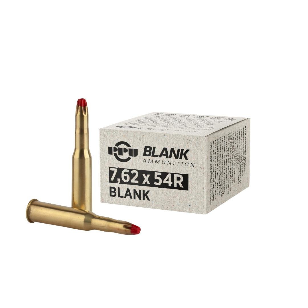PPU Blank Rifle Ammunition 7.62X54R Blanks 20/ct PPU Blank Rifle Ammunition 7.62X54R Blanks 20/ct