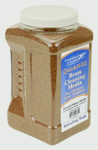 Frankford Arsenal Treated Walnut Hull Media In Reuseable Plastic Container 5 lbs Frankford Arsenal Treated Walnut Hull Media In Reuseable Plastic Container 5 lbs