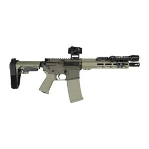 Shark Coast Knoll Grass Pistol Bundle .300 Blk 30rd Magazine 10” Threaded Barrel Vortex Red Dot Streamlight Light