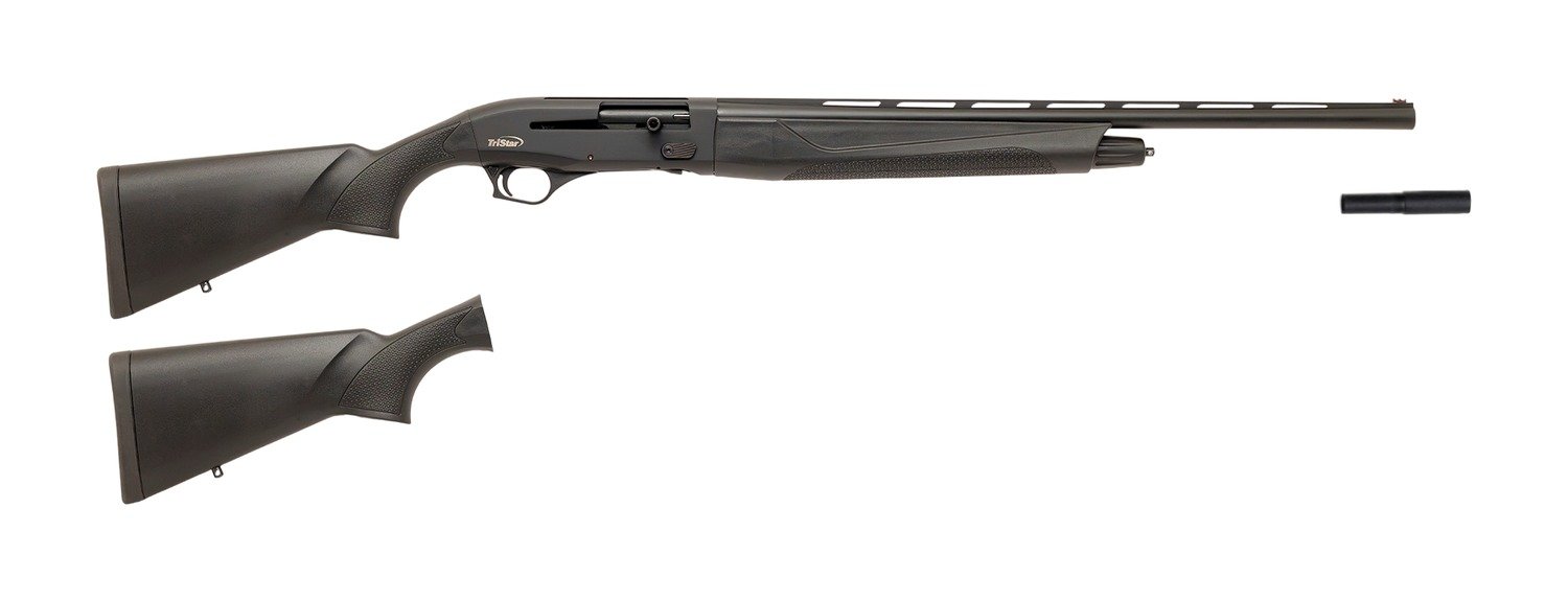 TriStar 26117 Viper Gen3 Combo Youth/Full Size 20 Gauge Semi-Auto 3" 5+1 24" Matte Blue Vent Rib Barrel, Matte Blue Aluminum Receiver, Two Black Synthetic Stocks